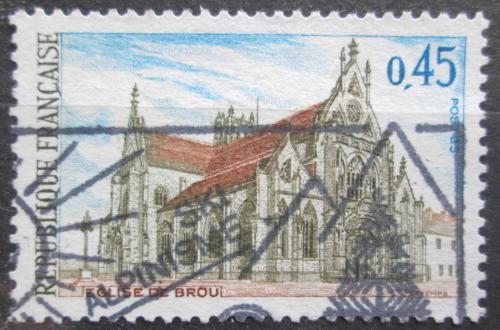 Potovn znmka Francie 1969 Pozdngotick kostel v Brou Mi# 1651