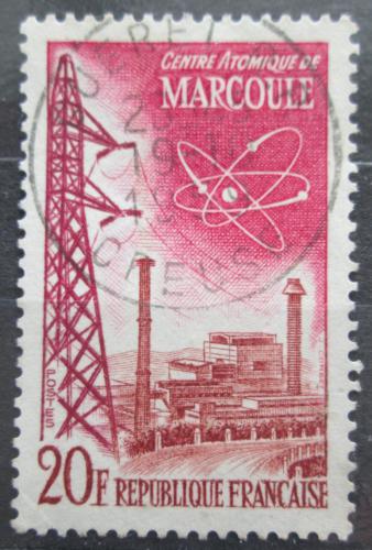 Poštovní známka Francie 1959 Jaderné centrum Mi# 1248