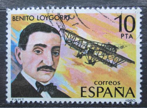 Poštovní známka Španìlsko 1980 Benito Loygorri, letec Mi# 2486