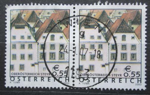 Potovn znmky Rakousko 2003 Gotick domy v Steyeru pr Mi# 2415