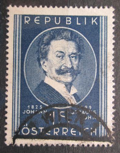 Poštovní známka Rakousko 1949 Johann Strauß, skladatel Mi# 934