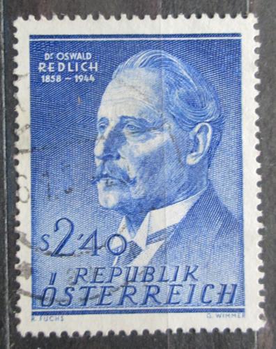 Potovn znmka Rakousko 1958 Oswald Redlich, historik Mi# 1056