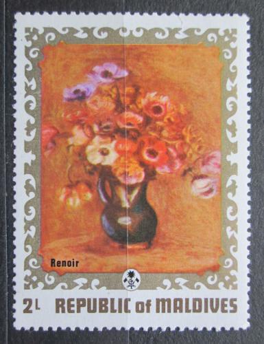 Poštovní známka Maledivy 1973 Umìní, Pierre Pierre-Auguste Renoir Mi# 435