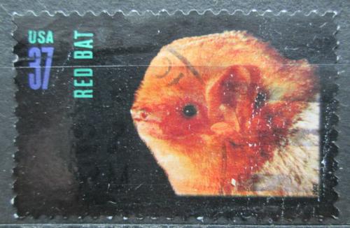 Poštovní známka USA 2002 Netopýr rudohnìdý Mi# 3635