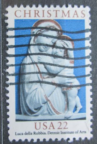 Potovn znmka USA 1985 Vnoce, socha, Luca della Robbia Mi# 1778