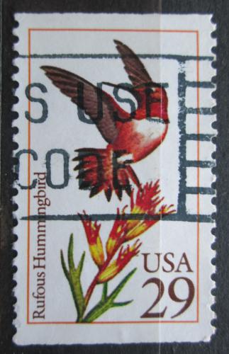 Poštovní známka USA 1992 Kolibøík rezavolesklý Mi# 2249