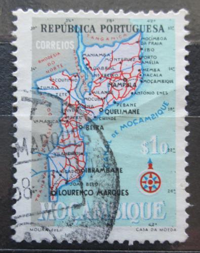 Poštovní známka Mosambik 1954 Mapa Mi# 441