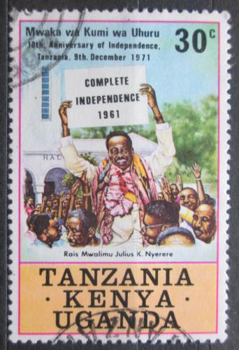 Poštovní známka K-U-T 1971 Prezident Julius Nyerere Mi# 226