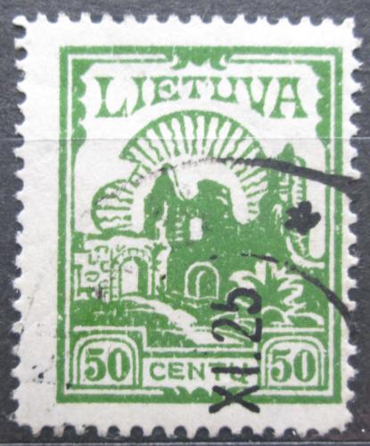 Poštovní známka Litva 1923 Ruiny hradu Kaunas Mi# 191