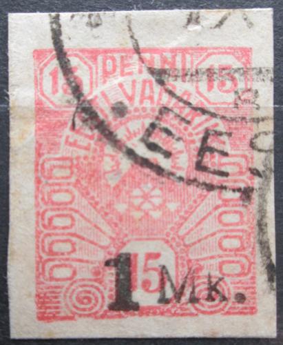 Poštovní známka Estonsko 1920 Slunce pøetisk Mi# 18