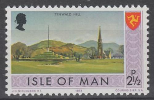 Potovn znmka Ostrov Man 1973 Kostel na Tynwald Hill Mi# 16 - zvtit obrzek