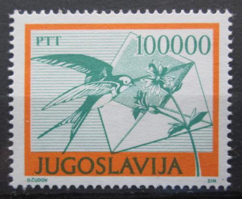 Potovn znmka Jugoslvie 1989 Potovn holub Mi# 2391 - zvtit obrzek