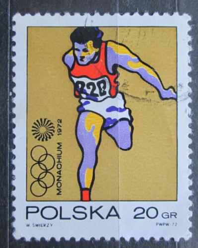 Poštovní známka Polsko 1972 LOH Mnichov, bìh Mi# 2149