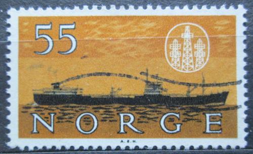 Potovn znmka Norsko 1960 Tanker Dalfonn Mi# 447 - zvtit obrzek