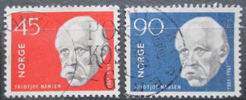 Potovn znmky Norsko 1961 Fridtjof Nansen, zoolog Mi# 460-61 - zvtit obrzek