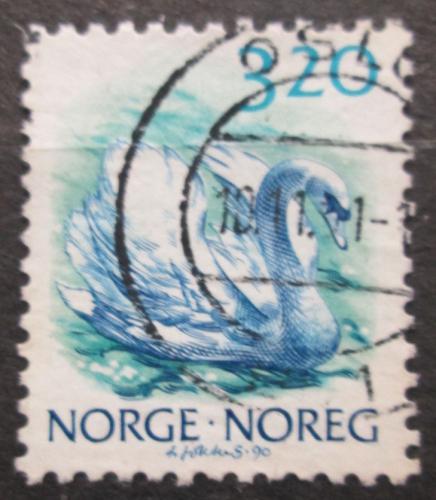 Poštovní známka Norsko 1990 Labu� velká Mi# 1038