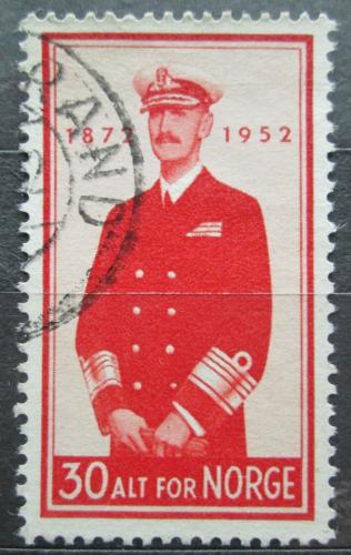 Poštovní známka Norsko 1952 Král Haakon VII. Mi# 376