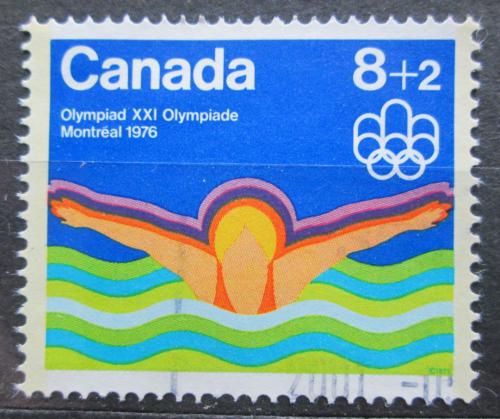 Poštovní známka Kanada 1975 LOH Montreal, plavání Mi# 582