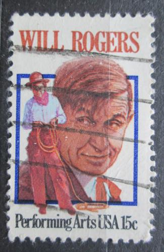 Poštovní známka USA 1979 Will Rogers, herec Mi# 1406