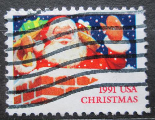 Poštovní známka USA 1991 Vánoce, Santa Claus Mi# 2195 A