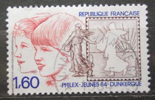 Potovn znmka Francie 1984 Vstava mldee, Dnkirchen Mi# 2440