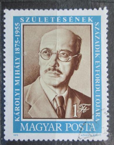 Poštovní známka Maïarsko 1975 Mihály Károlyi Mi# 3023