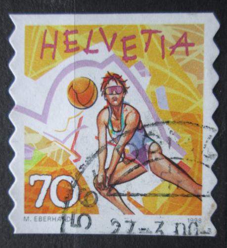 Poštovní známka Švýcarsko 1998 Plážový volejbal Mi# 1662