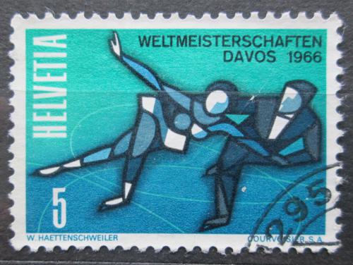 Poštovní známka Švýcarsko 1965 MS v krasobruslení Mi# 822