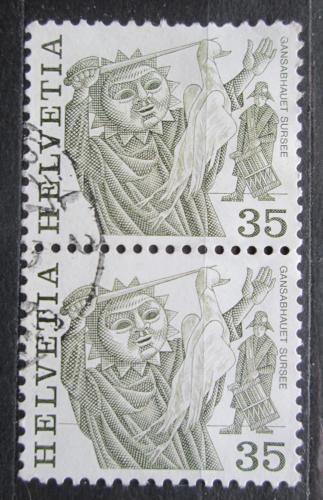 Poštovní známky Švýcarsko 1977 Lidová slavnost pár Mi# 1103 A