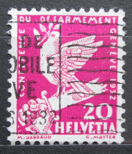 Potovn znmka vcarsko 1932 Holubice na zlomenm mei Mi# 252 - zvtit obrzek