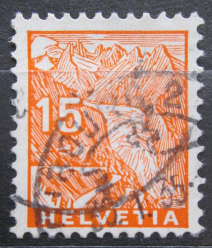 Poštovní známka Švýcarsko 1934 Rhônský ledovec Mi# 273 Kat 4€
