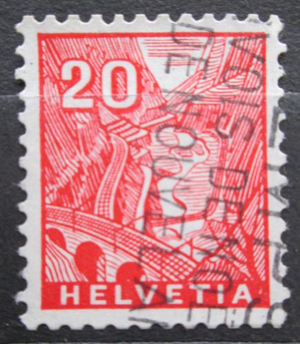 Poštovní známka Švýcarsko 1934 Údolí Leventina Mi# 274