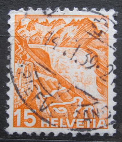 Poštovní známka Švýcarsko 1936 Rhonský ledovec Mi# 300
