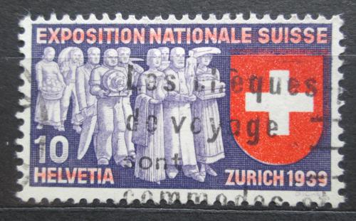 Potovn znmka vcarsko 1939 Nrodn vstava Mi# 338