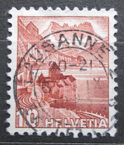 Poštovní známka Švýcarsko 1942 Zámek Chillon Mi# 363 b