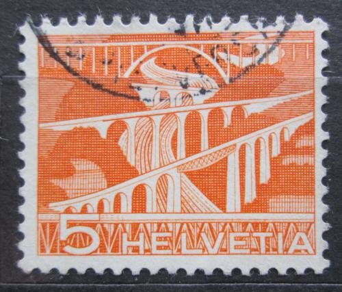 Poštovní známka Švýcarsko 1949 Most u St. Gallen Mi# 530