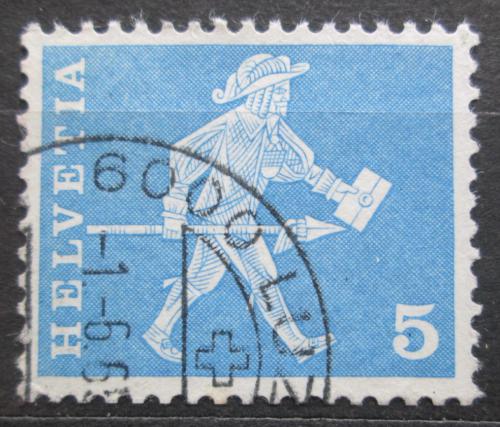 Poštovní známka Švýcarsko 1960 Poštovní doruèovatel Mi# 696