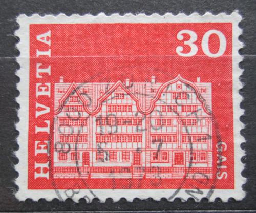 Poštovní známka Švýcarsko 1968 Dùm v Gais Mi# 882