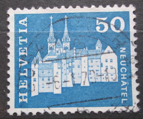Poštovní známka Švýcarsko 1968 Zámek Neuchâtel Mi# 883
