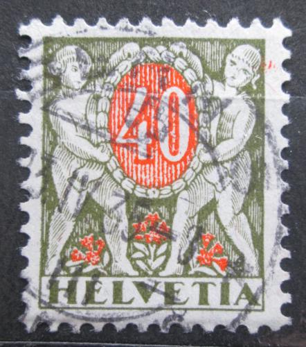 Poštovní známka Švýcarsko 1924 Doplatní Mi# 48 x