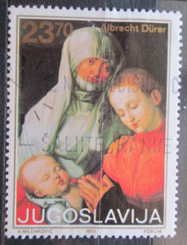 Poštovní známka Jugoslávie 1983 Umìní, Albrecht Dürer Mi# 2018