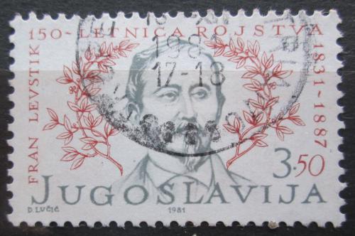 Poštovní známka Jugoslávie 1981 Fran Levstik, spisovatel Mi# 1900