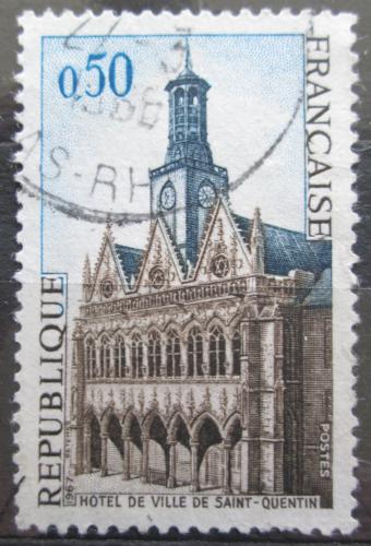 Potovn znmka Francie 1967 Radnice v Saint-Quentin Mi# 1591