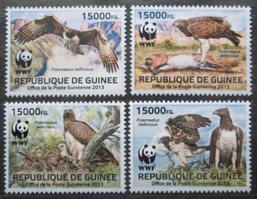 Poštovní známky Guinea 2013 Orel bojovný, WWF Mi# 9865-68 Kat 24€