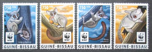 Poštovní známky Guinea-Bissau 2015 Komba ušatá, WWF Mi# 8278-81 Kat 11€