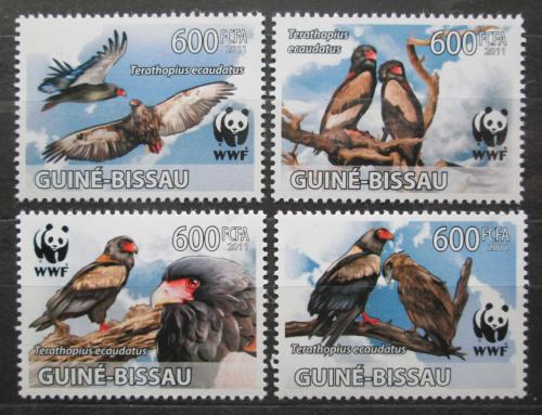 Poštovní známky Guinea-Bissau 2011 Orlík kejklíø, WWF Mi# 5229-32 Kat 9.50€