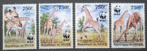 Poštovní známky Niger 2013 Žirafa západoafrická, WWF Mi# 2142-45 Kat 12€