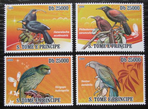 Poštovní známky Svatý Tomáš 2009 Kakapo soví Mi# 3889-92 Kat 10€