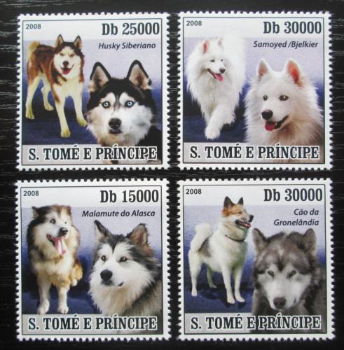 Poštovní známky Svatý Tomáš 2008 Psi Mi# 3579-82 Kat 12€