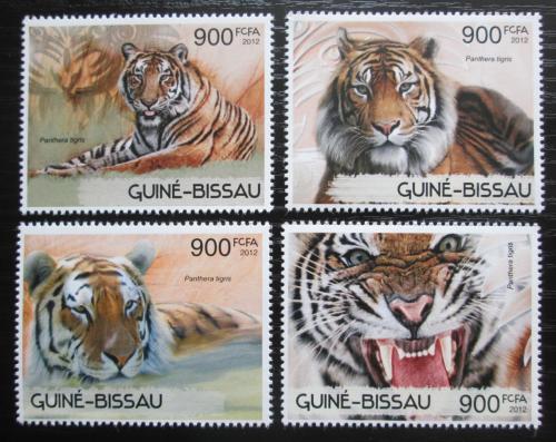 Poštovní známky Guinea-Bissau 2012 Tygøi Mi# 6236-39 Kat 14€ 